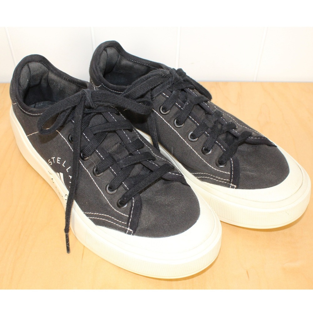 Adidas by Stella McCartney Court Platform Sneakers Size 8 - Picture 3 of 10